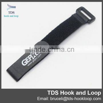 durable custom logo hook and loop plastic buckle strap