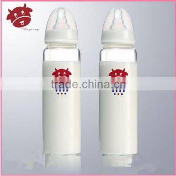 personalized baby milk bottle baby food wholesale glass mini bottle baby feeding bottle 180ml