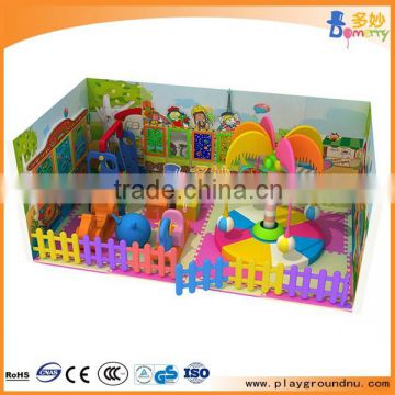 Guangzhou funny jungle theme small soft indoor playground equipment with electric coconut tree