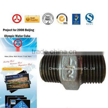 Hebei GI malleable iron pipe fitting manufacturer,gi nipple, malleable gi nipple