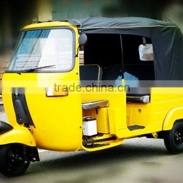 2015 good quality model gasoline three- row Bajaj three wheel motorcycle tricycle