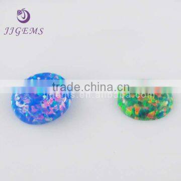Shinning colorful blue green synthetic fire opal for sale