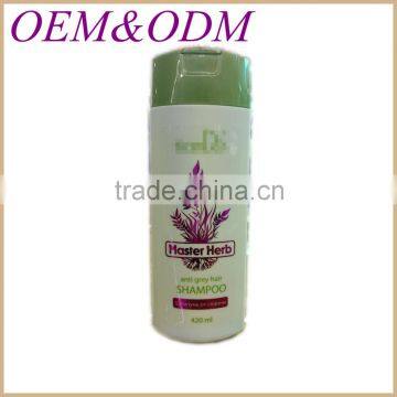 black hair anti grey hair herbal shampoo OEM factory