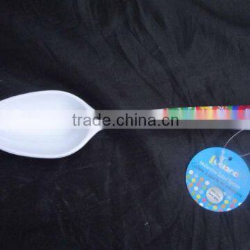 Plastic melamine salad mixing spoon for western country