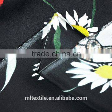 100% silk digital printed plain satin silk fabric for dressing