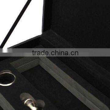 Top Grade New Design 2 Bottle Leather Red Wine Handle Case photo-4