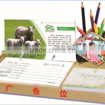 Full Color Custom 3D Printing Wall Desk Promotion Calendars