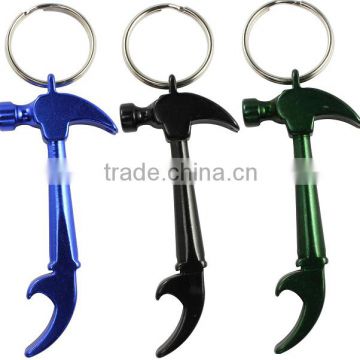 gift alloy hammer bottle opener keyring