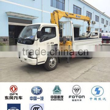 hot sale truck with crane, 3 tons truck crane