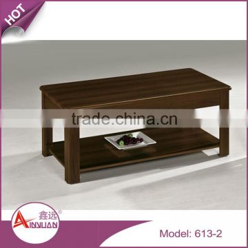 simple model rectangular shape cheap tea table modern wooden MDF coffee table malaysia