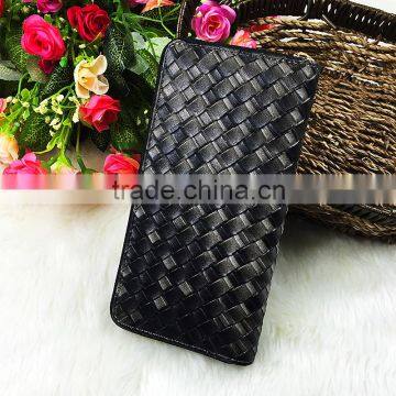 High Quality Fashion Black Women PU Wrinkle Cluth Wallet Famous Brand Designer Bag Purse Wallet
