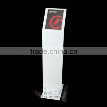 White Hight quality Acrylic poster display stand,magazine display