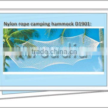 Nylon rope camping hammock