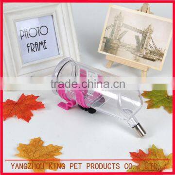 Pink water feeding bowl dog drinking portable