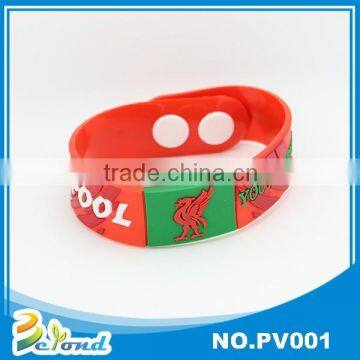 High quality world cup red soft pvc gift bracelet