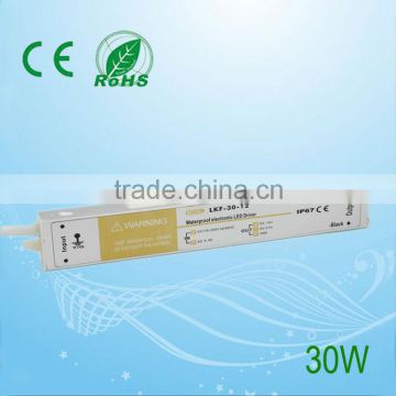 2014 cheap factory direct 30W 12V waterproof led driver ip67