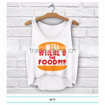 Food High Quality Baseball sexy gym tank top