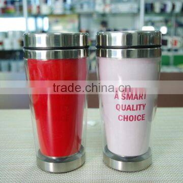 High quality 16oz double wall stainless steel magic cup, color changing travel cup