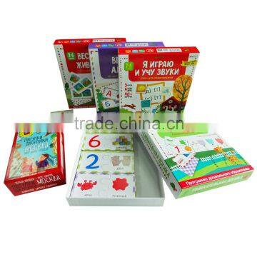 Fancy full color printed eco-friendly learning game cards for children