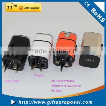 Wholesale Price USB Travel Charger Adapter,US/UK/ EU/AU Plug USB Wall Charger For Mobile Phone