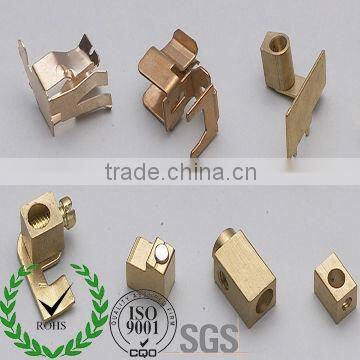 Brass Copper Metal Stamping Parts for Three Outlets Universal Wall Switch Socket