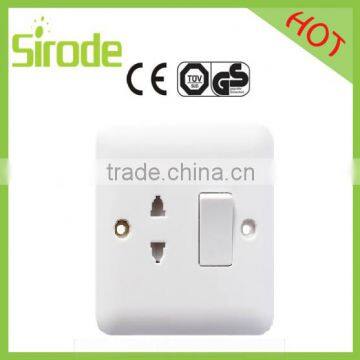 BS switch socket16A 2pin socket universal switched socket 1gang 2pin socket