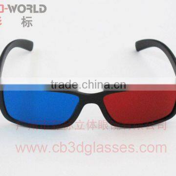 Anaglyph red cyan 3d glasses plastic