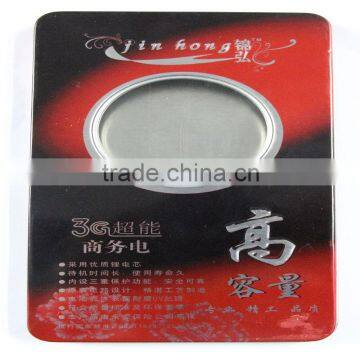 Rectangular-shaped Battery Tin Box with PVC Window on the Front