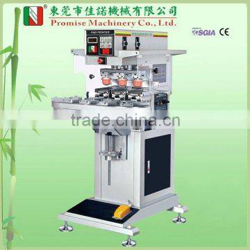 Three Colour Closed Ink Cup Pad Printer with Conveyer (Model JN-CP3-160C)