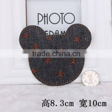 Mouse Shape Embroidered Star Patches For Bags,Custom Patches photo-4