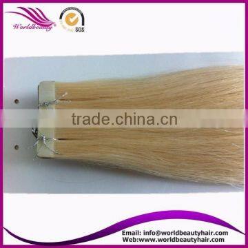 Top quality tape Malaysian hair extension 613#