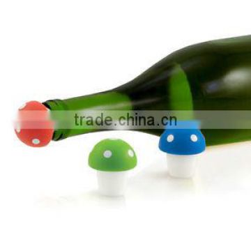 Mushroom silicone wine bottle stopper