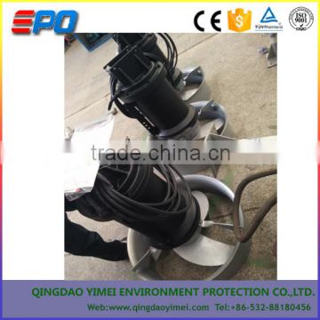 Submersible sand slurry pump with agitator