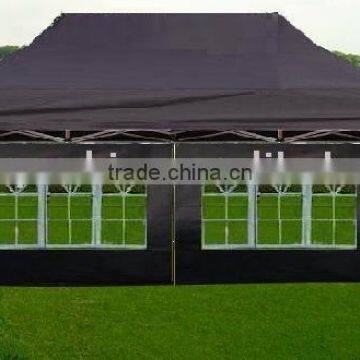 Folding tent with church window