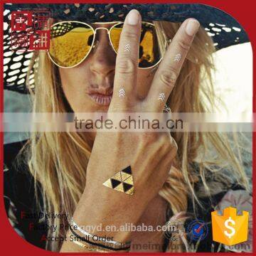 Gold Foil Metallic Tattoo Flash Fake Tattoo photo-5
