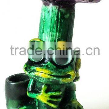 Resin Peruvian Smoking Pipe - Frog & Mushroom photo-6