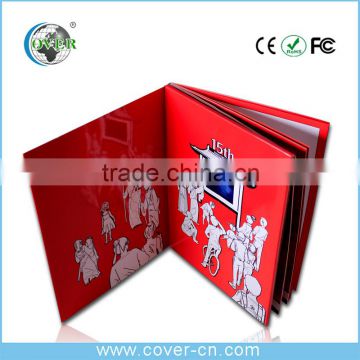 invitation lcd video greeting card/lcd video brochure card/lcd screen greeting card/wedding invitation card