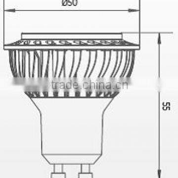 LG LED Lamp PAR16 6.5W 420lm 25000h GU10 P0727GU25T11 photo-2