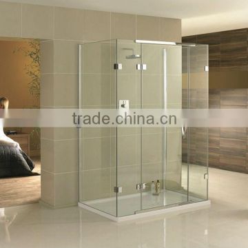 Frameless glass shower door with AS/NZS 2208:1996 and EN12150 certificate