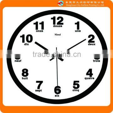 2015 good quality simple paper clock face printing