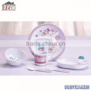 Children melamine dinnerware set