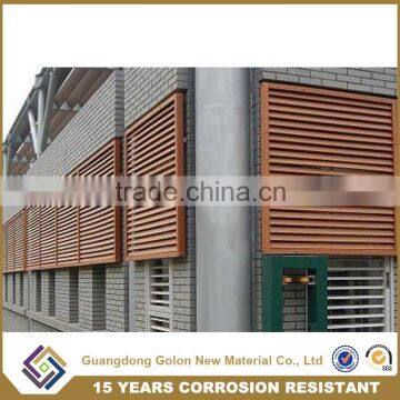 Waterproof anti corosion Shutters Type and Horizontal Opening Pattern bathroom louver window