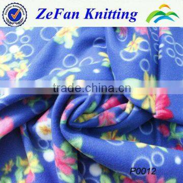 100% polyester printed polar fleece fabric polar fashion