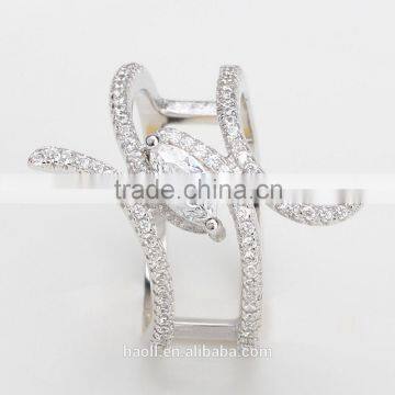 Wholesale Micro Pave CZ Ring 925 Sterling Silver Ring Designs for Girl photo-4