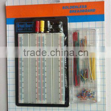 ZY-204+J 1660 tie-points with jumper wire cable kit solderless breadboard