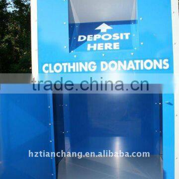 clothing recycling bins for sale,donation bin,metal clothing bin