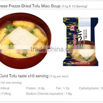 Japan AMANO FOODS Freeze-Dried Miso Soup (Tofu Taste,tofu soap)