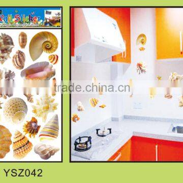 3D vinyl removable wall sticker,Eco-friendly non-toxic kitchen decoration sticker