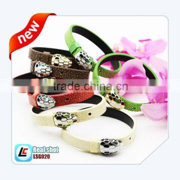 China supplier italian metal carved tatoo leather bracelets for men