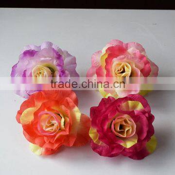 rainbon multi color silk flower heads high quality silk flower